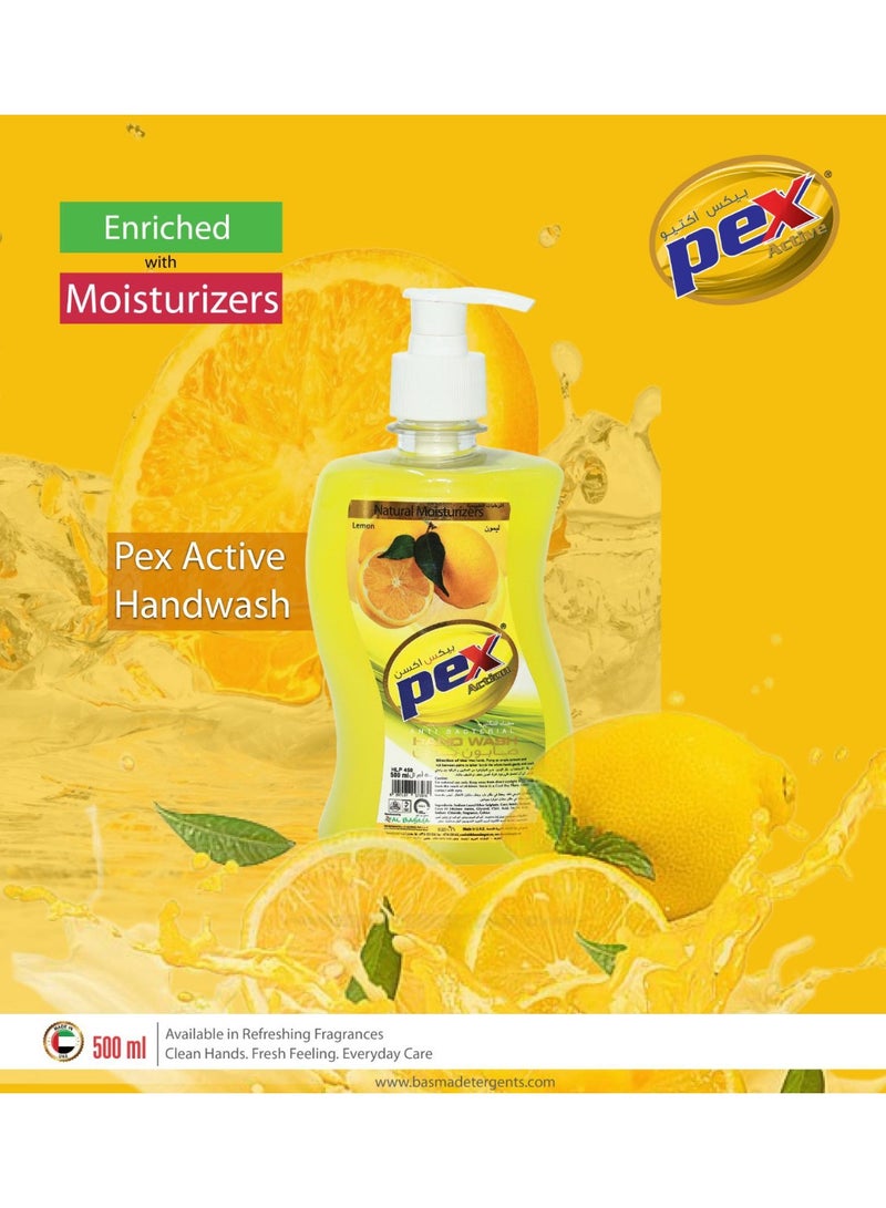 Pex Liquid Lemon Active Antibacterial Handwash - Image 3