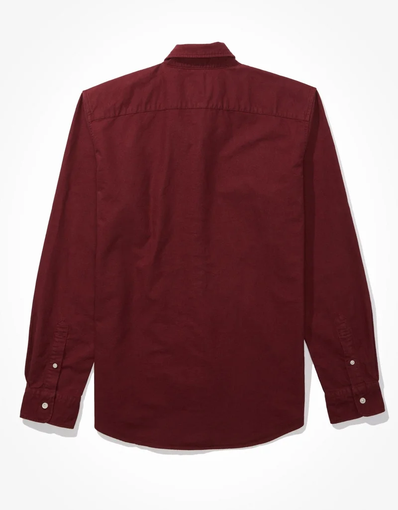 American Eagle  AE Classic Fit Oxford Button-Up Shirt for Men | Best Price UAE