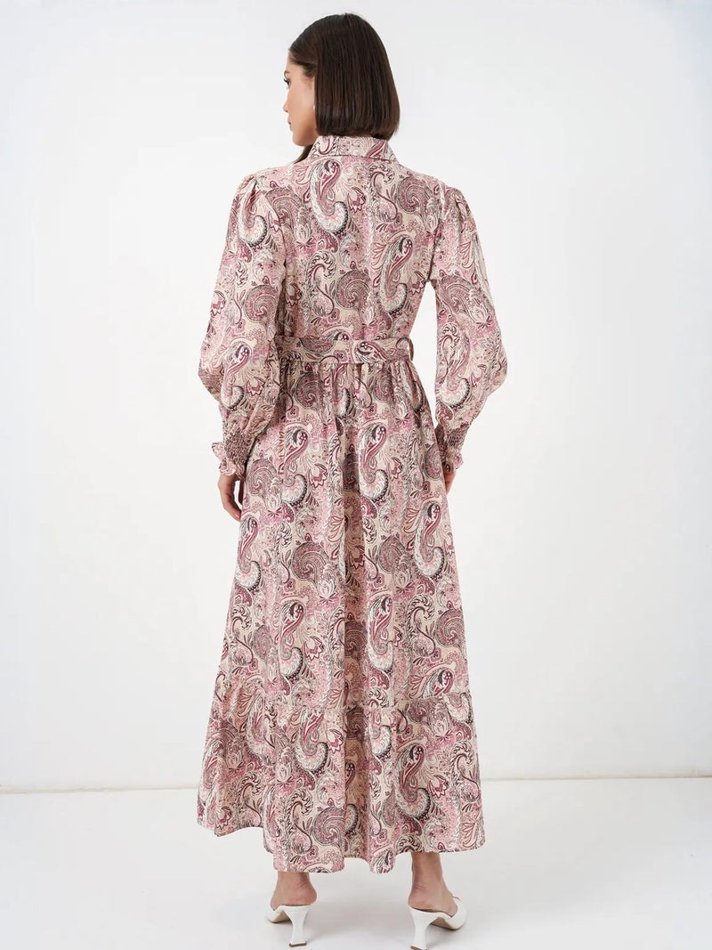 BIG DART BDART Paisley Belted Midi Shirt Dress - Image 4