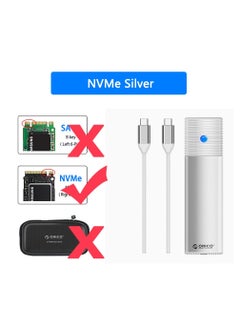 Orico NVMe Enclosure External SSD Case USB 3.2 Type C Hard Drive Disk Cover 10Gbps HD Storage Box House  - Image 1