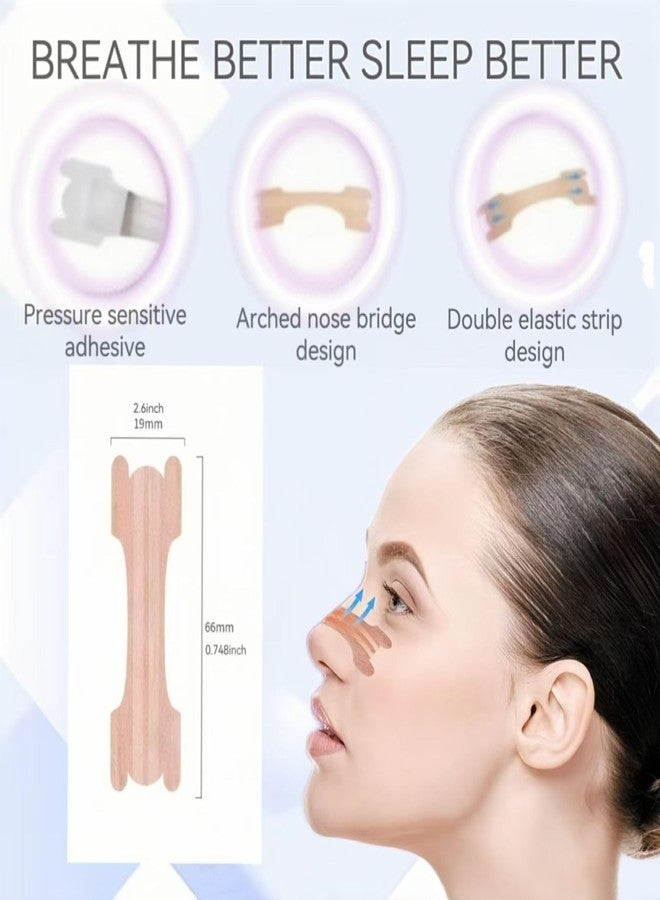 Dladhict Nasal Strips 50 Count Anti Snore Nose Breathing Strips, Snoring Reducing Aids for Men Women, Sleep Snore Stopper Nose Tape Sports Easy Nasal Strips Devices, Natural Blocked Nose Relief Stick - Image 2