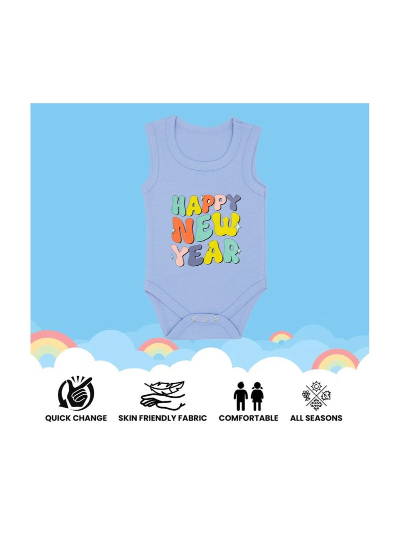 PRINTSHOP4ME Happy New Year Baby Romper-Sleeve Less-Unisex Soft Cotton Baby Bodysuit For New Year-Gift For Newborn Baby And Toddlers-Baby's New Year's Outfit  - Image 4