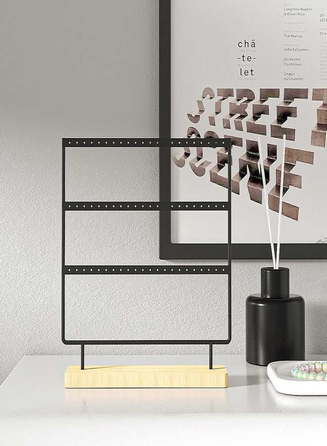 Julysky 3 Layers Earring Holder Organizer,Earring Holder Stand for Hanging Earrings,Earring Display Stand，Earring Organizer Stand，Earring Tree（Black） - Image 5