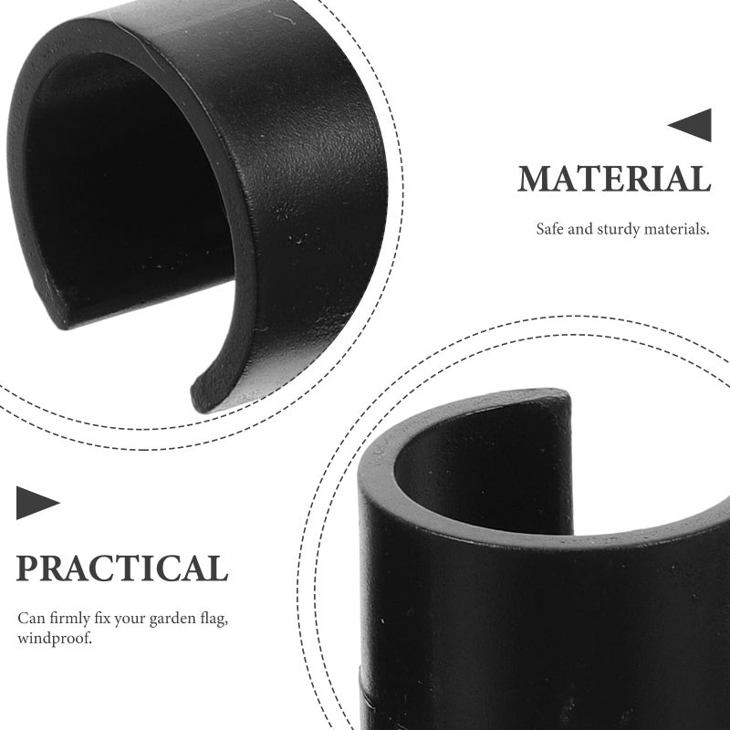 Windproof Garden Flag Clips And Stoppers 10pcs Plastic Banner Fixing Clamps For Outdoor Flagpole - Image 4