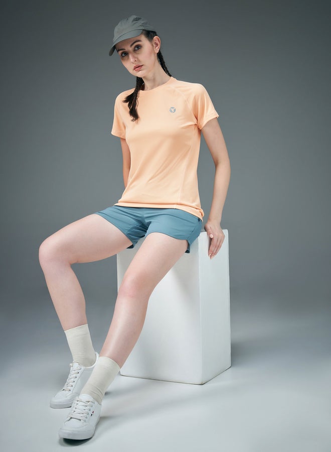 تكنوسبورت تيشيرت نسائي بأكمام راجلان سادة بقصة عادية - Image 5