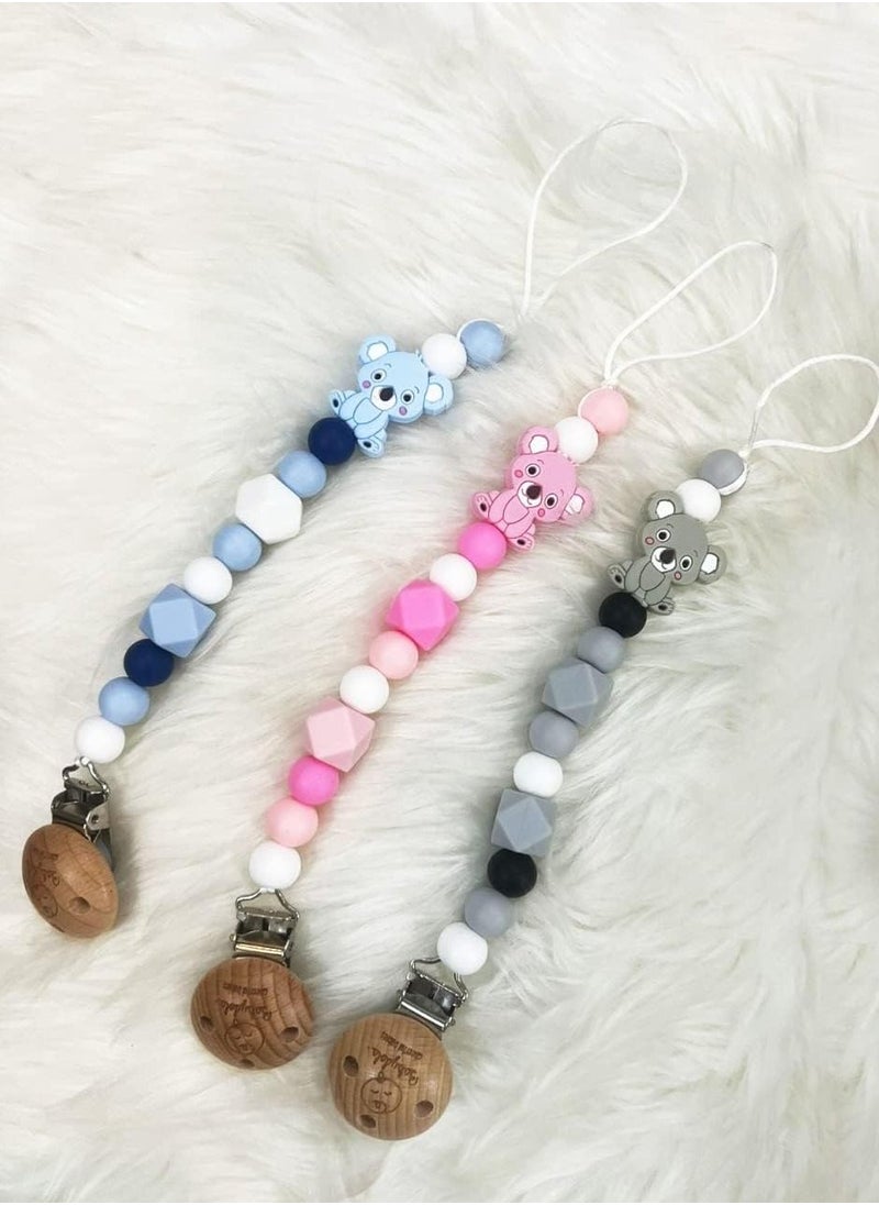 Pacifier Clip, Pacifier Clip for Toddlers Baby One Piece Pacifier Clip Holder Baby Pacifier Clips for Boys Girls Pacifier Clip Holder