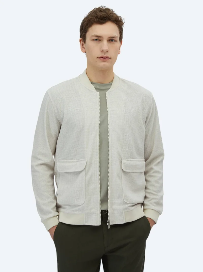 Kip Beige Regular Fit Casual Knitting Coat