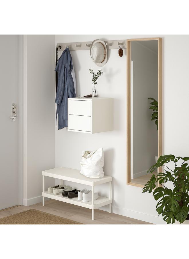 زبون خزانة حائط ذات درجين، أبيض، 35X35X35 سم - Image 4