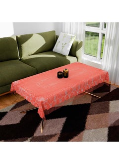 Kuber Industries Kuber Industries Center Table Cover | Net Table Cloth Cover | 4 Seater Table Cloth | Jhalar Table Cover | Table Protector | Table Cover for Center Table | 60x40 Inch | CTC | Peach  - Image 1