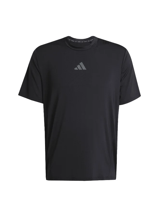 Adidas Adidas D4T Int. Tee Black Training T-Shirts For Men Xs