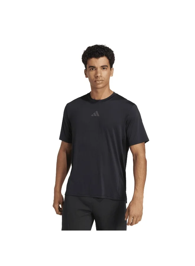 Adidas Adidas D4T Int. Tee Black Training T-Shirts For Men XS