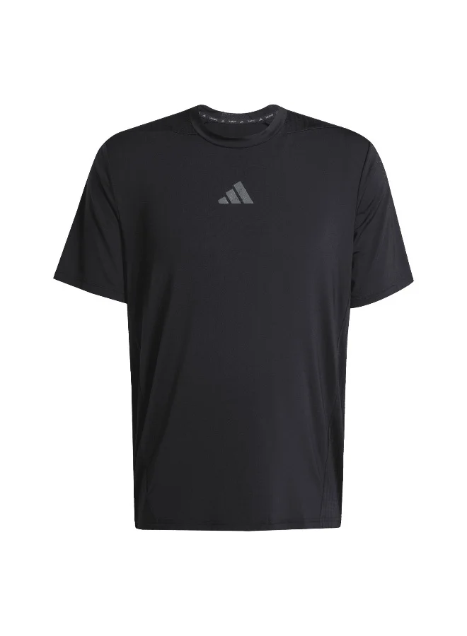 Adidas Adidas D4T Int. Tee Black Training T-Shirts For Men XS