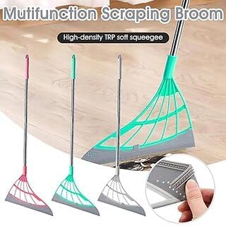 VAJIN Household Adjustable Silicone Mop Wiper Multifunction Soft Rubber Magic Broom Wiping Sweeper Squeegee Floor Cleaner Glass and Flush Wiper Windows Scraper - Image 4
