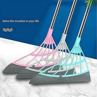 VAJIN Household Adjustable Silicone Mop Wiper Multifunction Soft Rubber Magic Broom Wiping Sweeper Squeegee Floor Cleaner Glass and Flush Wiper Windows Scraper - Image 3