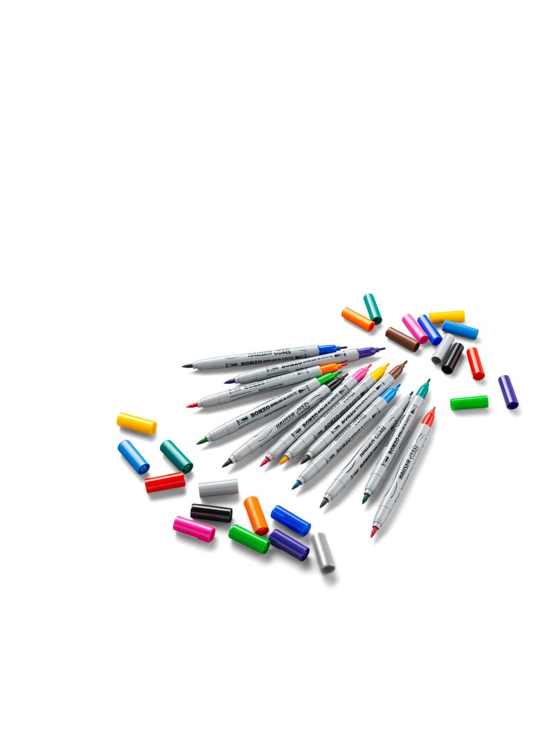 HAUSER Hauser artz bundle of technica pencils, big erasers, sharpners, wax crayons jumbo & brush and write sketch pens  - Image 2