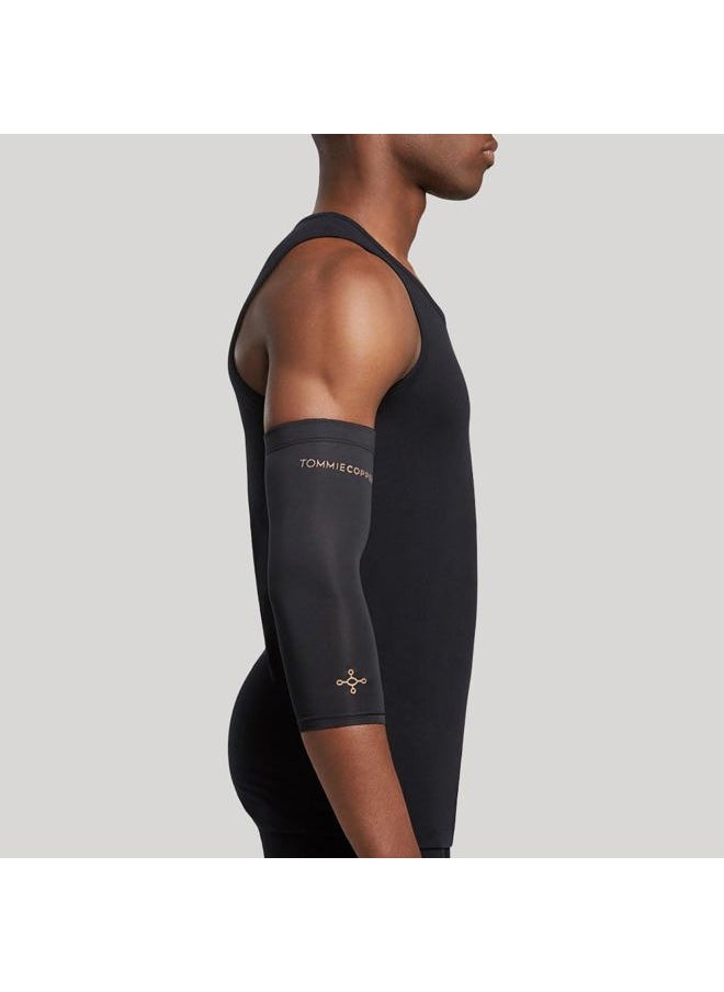Tommie Copper Infrared Compression Elbow Sleeve, Warming Elbow Support & Stability, Black, Medium  - Image 3
