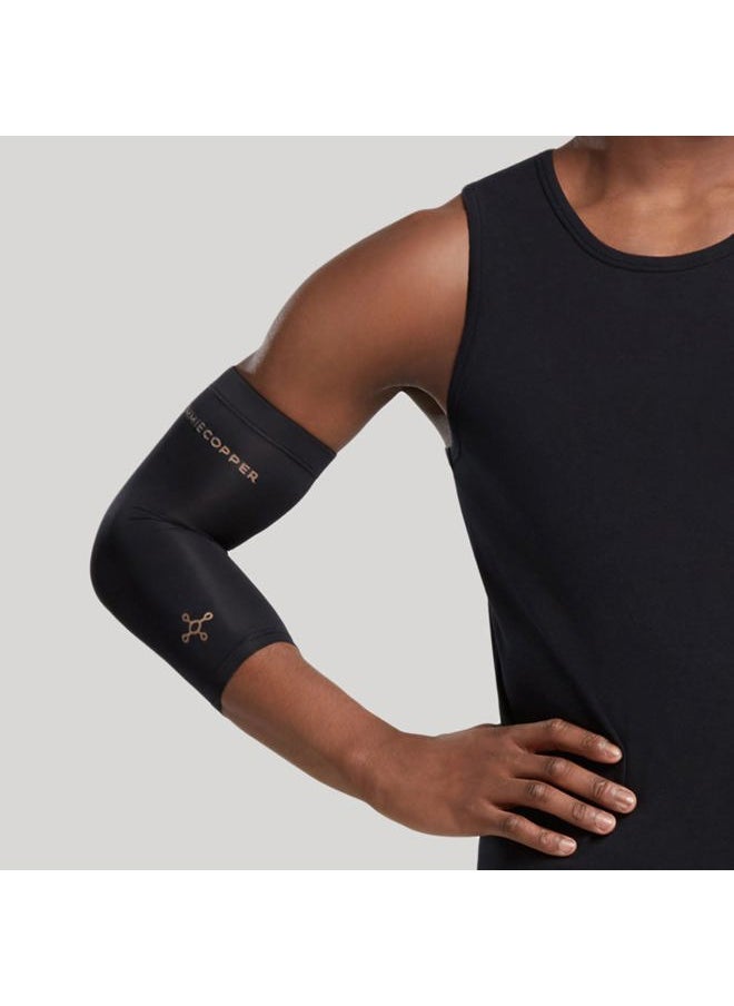 Tommie Copper Infrared Compression Elbow Sleeve, Warming Elbow Support & Stability, Black, Medium  - Image 5