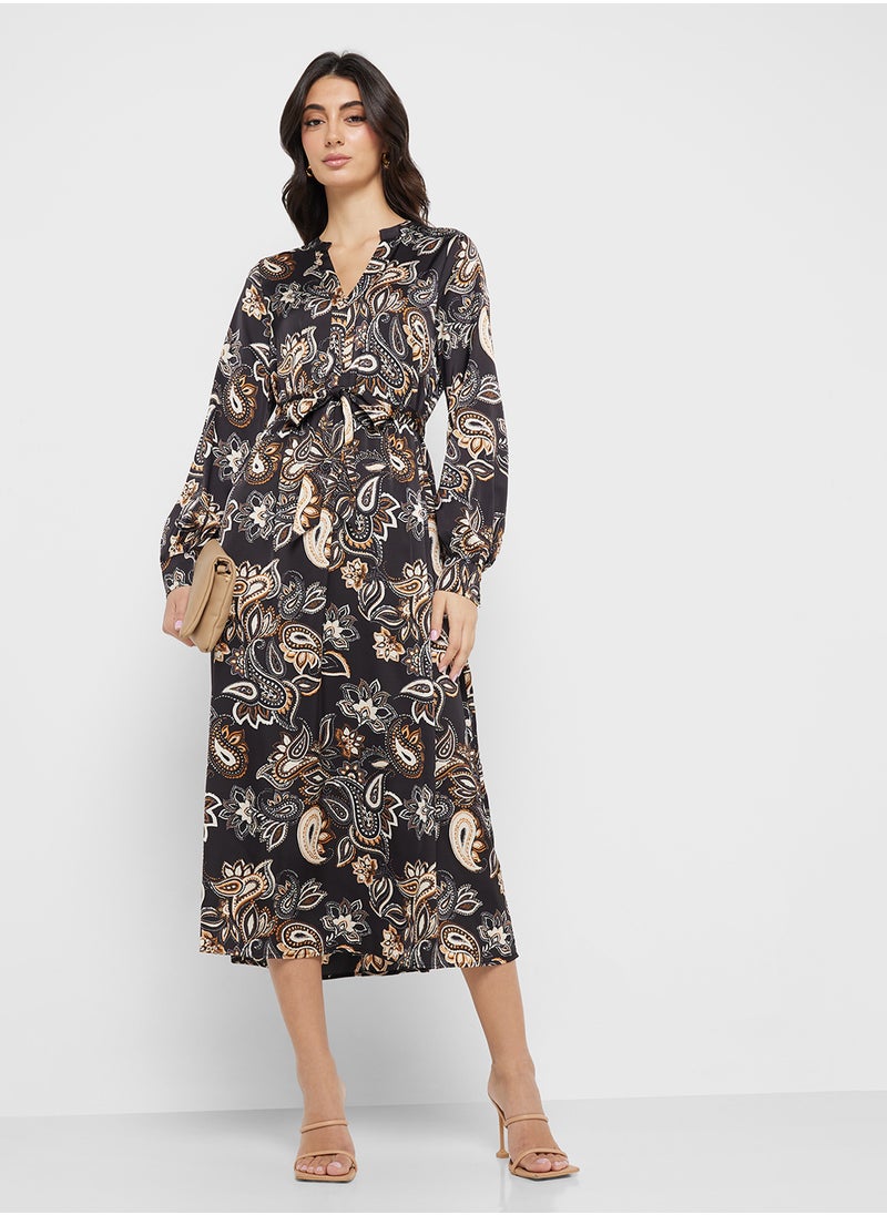 VERO MODA Paisley Print Midi Dress  - Image 1