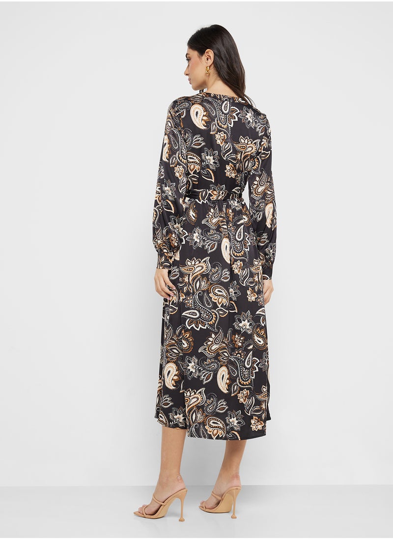 VERO MODA Paisley Print Midi Dress  - Image 2