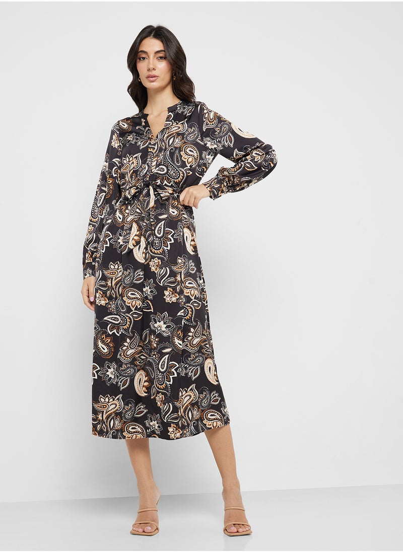 VERO MODA Paisley Print Midi Dress  - Image 4