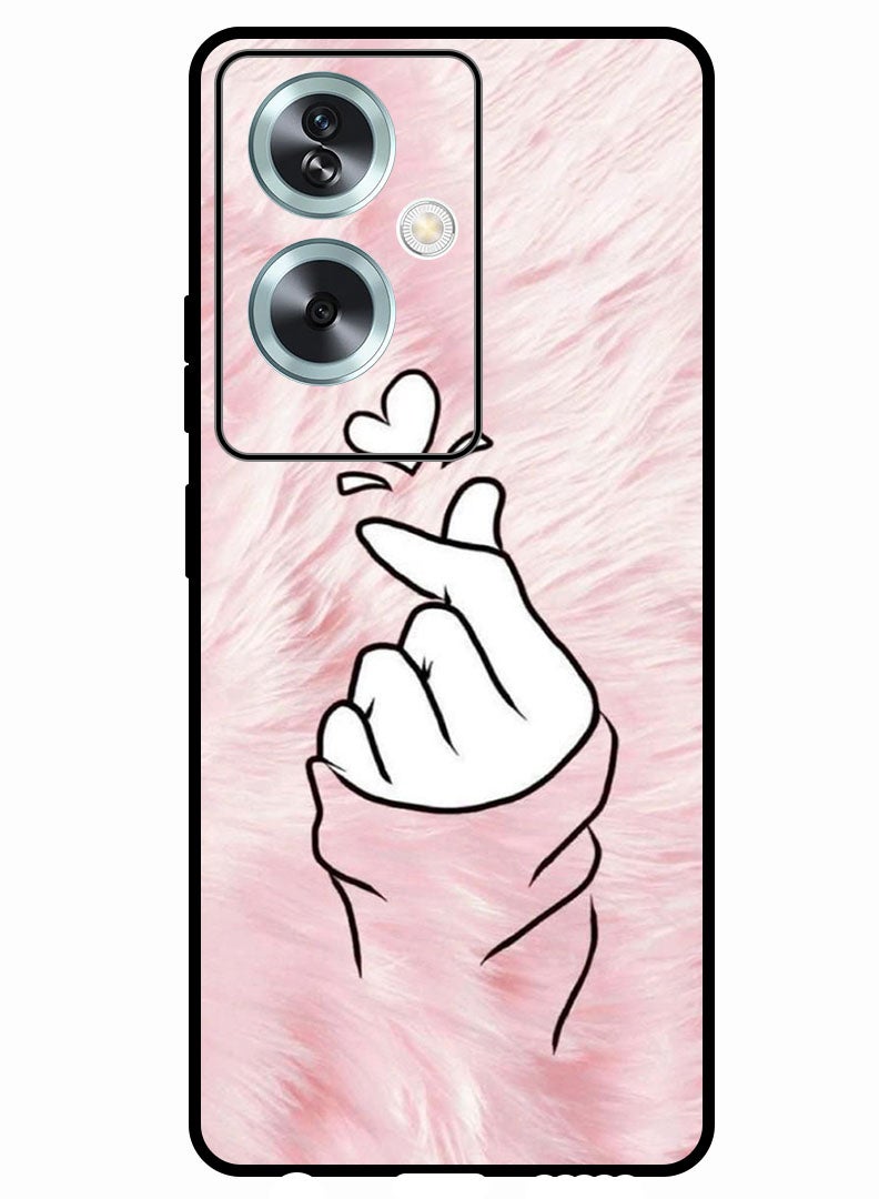 Theodor Protective Case Anti Scratch Shock Proof Bumper Cover For Oppo A2 Snap Love Pink - Image 1