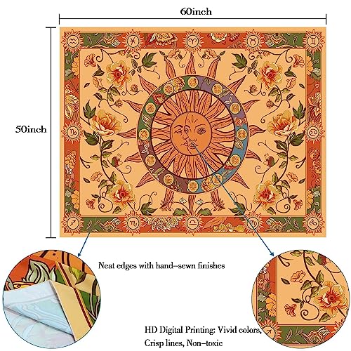 Kanuyee Blacklight Skull Tapestry Wall Hanging Tapestry Neon Tapestries For Bedroom Skeleton Horror tapestry UV Room Decor Skull2 44×60 Inches - Image 5