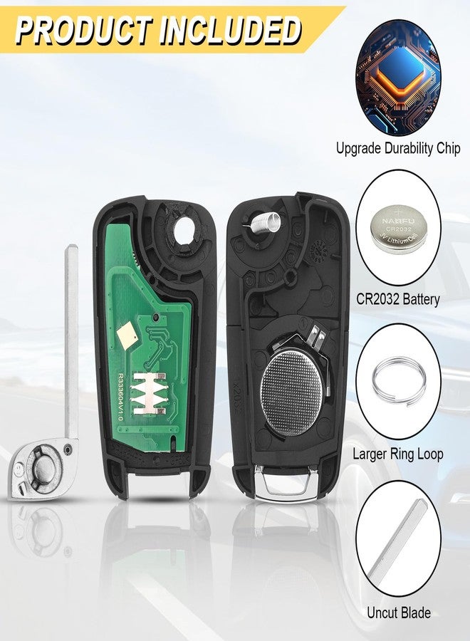 Vurkcy Key Fob Replacement for 2014-2022 Buick Encore/ 10-16 Lacrosse/ 11-17 Regal/ 12-17 Verano/ 10-17 Chevy Equinox/ 13-16 Malibu/ 14-19 Impala/ 12-18 Sonic/ 10-18 GMC Terrain Keyless, OHT01060512 - Image 5
