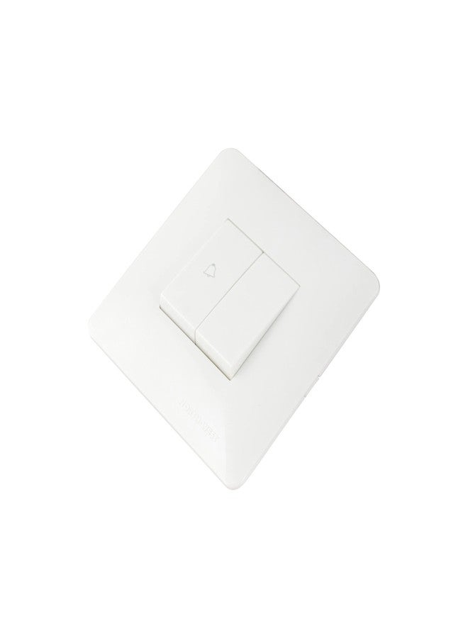 Wipro Northwest (Venia) Switch Combo of 2M Plate + 1M Bell Push + 1 6A Switch, White (Kit 3) - Image 2