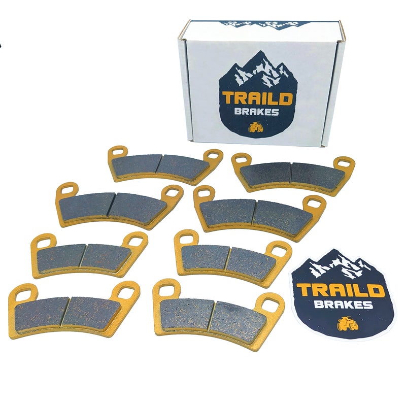 Traild Polaris Ranger 1000XP 1000Crew 1000Crew XP 1000Crew SP 570Kinetic 20182025 Ceramic Brake Pad Set Front Rear