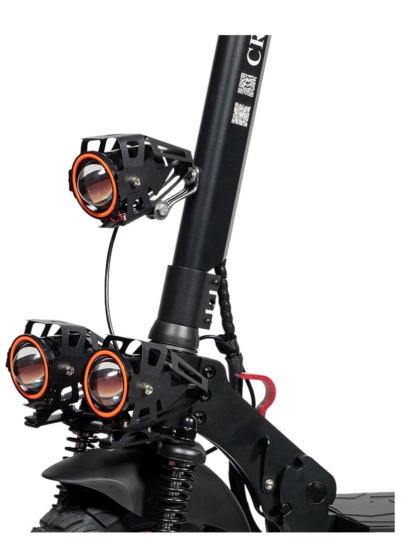 Crony - V10 Big LCD Display Electric Scooter - Black with Smart Lock & App /upto 65 Km/H Maximum Speed, 35km Travel Distance, 10 Inch Tires. - Image 1