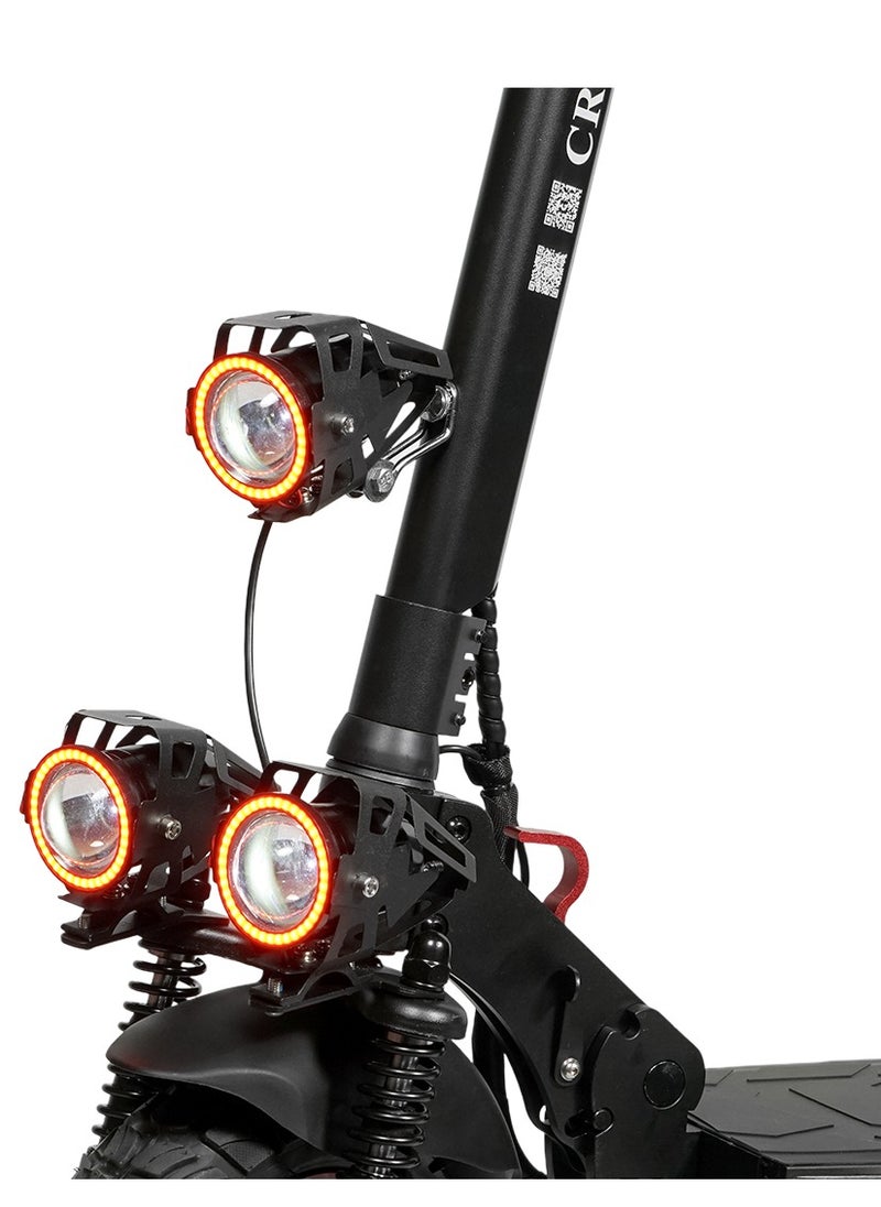 Crony - V10 Big LCD Display Electric Scooter - Black with Smart Lock & App /upto 65 Km/H Maximum Speed, 35km Travel Distance, 10 Inch Tires. - Image 1