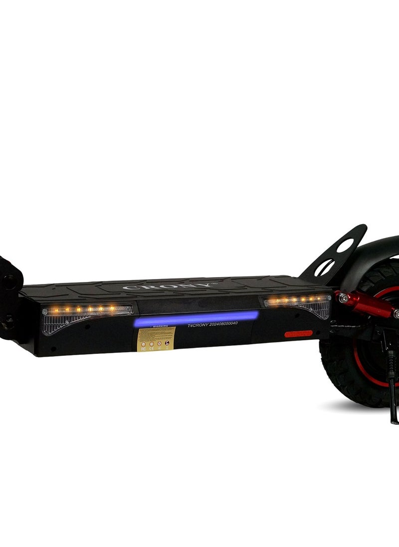 Crony - V10 Big LCD Display Electric Scooter - Black with Smart Lock & App /upto 65 Km/H Maximum Speed, 35km Travel Distance, 10 Inch Tires. - Image 1