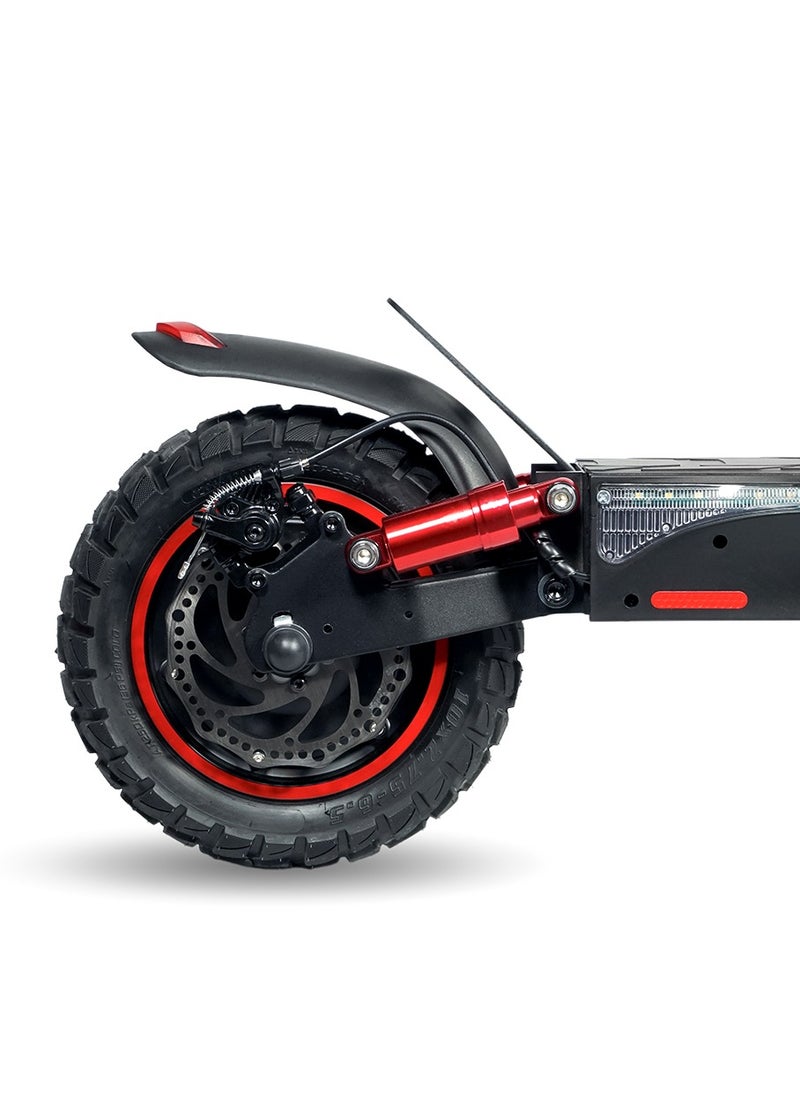 Crony - V10 Big LCD Display Electric Scooter - Black with Smart Lock & App /upto 65 Km/H Maximum Speed, 35km Travel Distance, 10 Inch Tires. - Image 1