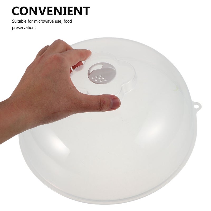 Microwave Splatter Cover for Food High-Temperature Resistant Transparent Lid Reusable Food Preservation Cover for Microwave Heating - Image 3