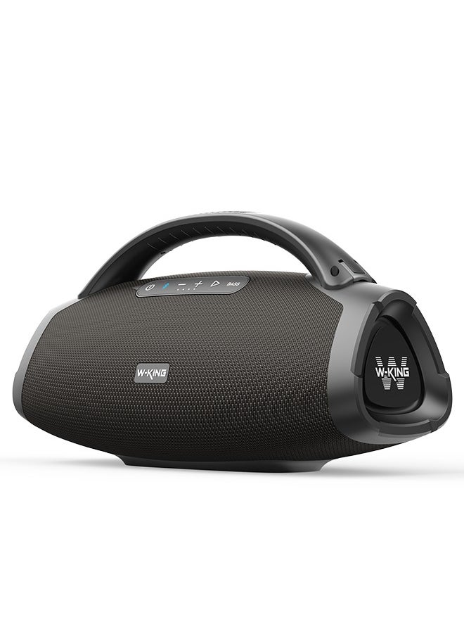 W-KING - Speaker Bluetooth Wireless Karaoke Portable 2 Mic Party Box 200W, Black - Image 1