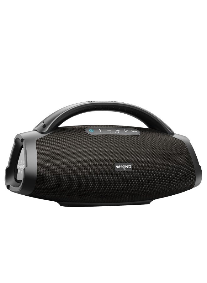 W-KING - Speaker Bluetooth Wireless Karaoke Portable 2 Mic Party Box 200W, Black - Image 1