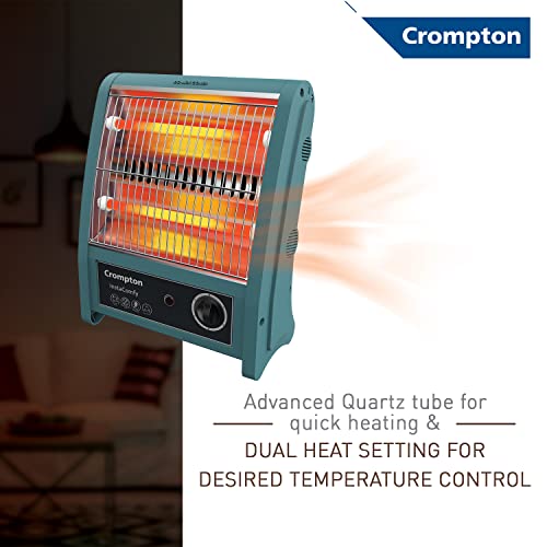 Crompton Insta Comfy 800 Watt Room Heater with 2 Heat Settings(Grey Blue) - Image 3