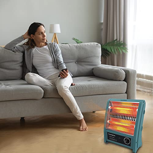 Crompton Insta Comfy 800 Watt Room Heater with 2 Heat Settings(Grey Blue) - Image 2