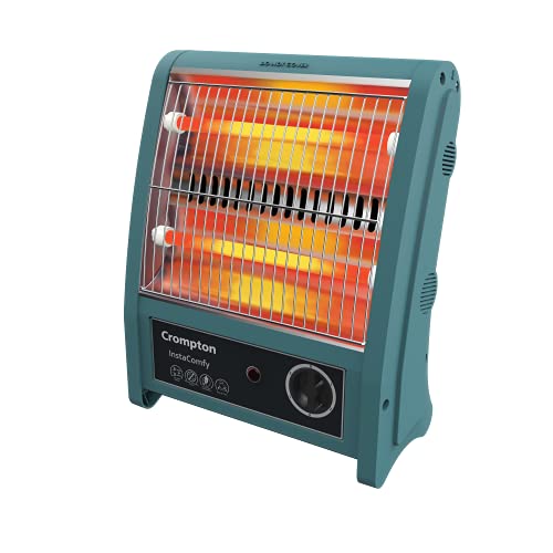 Crompton Insta Comfy 800 Watt Room Heater with 2 Heat Settings(Grey Blue) - Image 1