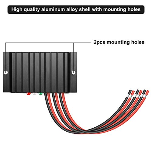 HUINE 20A 12V 24V Auto IP68 Waterproof PWM Solar Charge Controller Solar Panel Battery Intelligent Regulator for Solar System Caravan Boat(24 Hours Working Mode) - Image 5