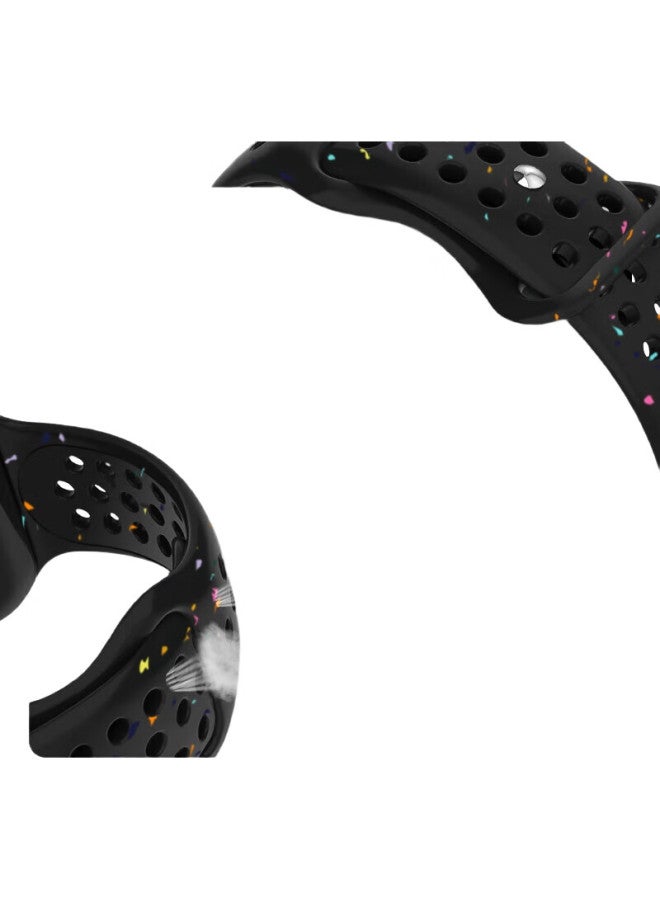 BHO Suitable For Apple Watch Bands, Apple Watch S10/Ultra2/S9 Sports Band, Iwatch S8/7/6/5/4/Se Breathable Hole Silicone Strap - Image 2