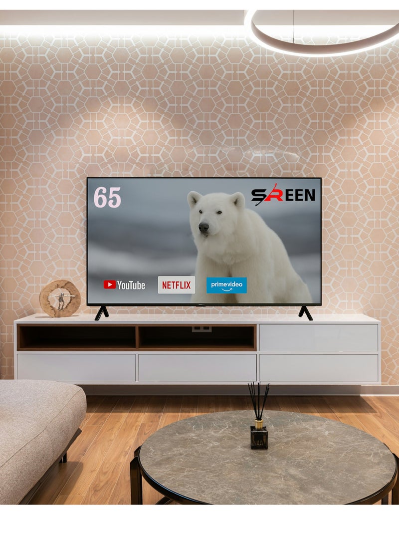 سرين شاشة سيرين LED سمارت 65 بوصة، بدقة 4K UHD، بدون إطار، بنظام WebOS،  - SRET-65S4KW1  - Image 2