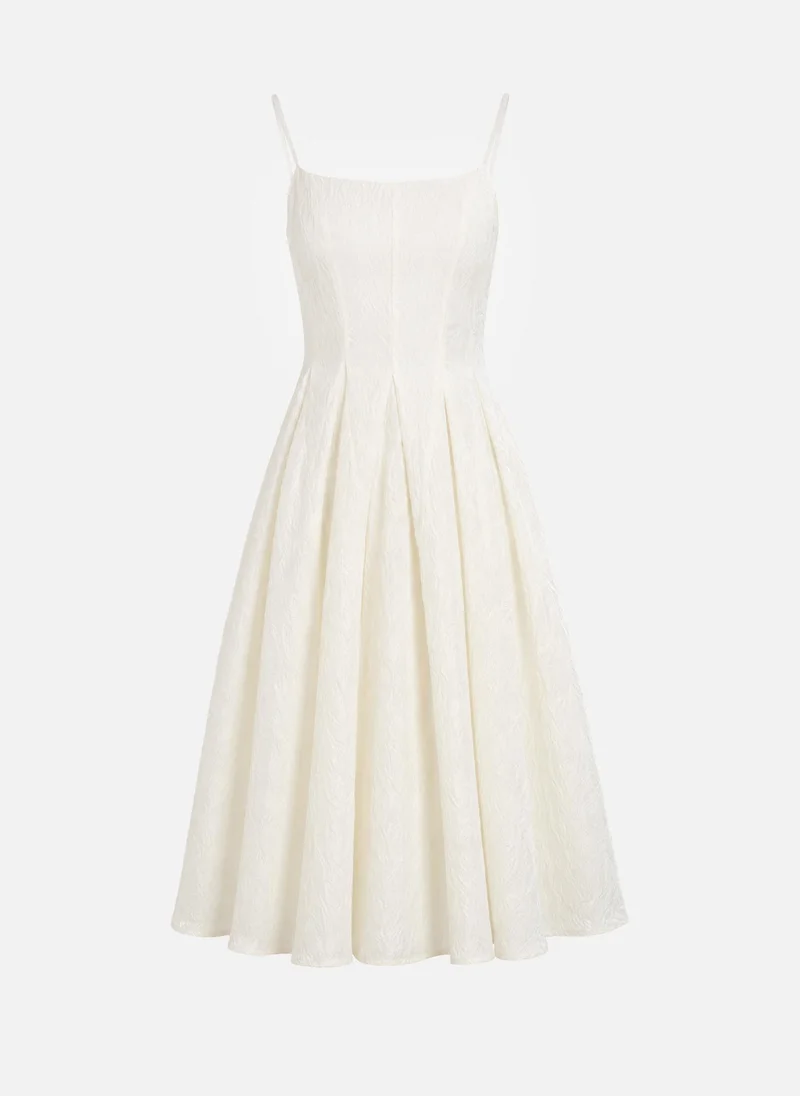 Lichi  Midi dress with straps in crinkled fabric for Women | Best Price UAE