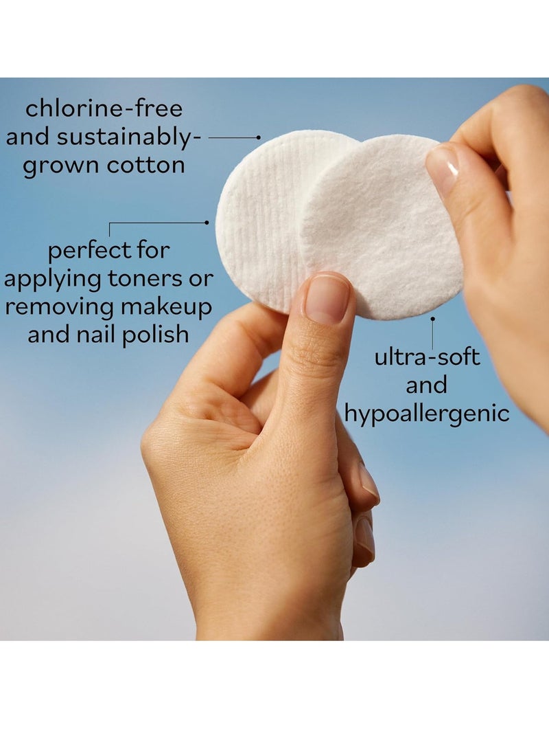 Sky Organics Sky Organics Organic Cotton Rounds for Sensitive Skin, 100% Pure GOTS Certified Organic for Beauty & Personal Care, 300 ct  - Image 2