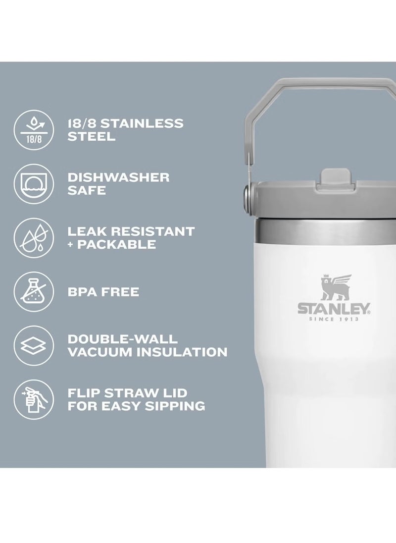 Stanley - IceFlow 0.88L Straw Water Bottle – Keeps Drinks Cold for 12+ Hours – Leakproof Stainless Steel – BPA-Free Travel Mug – Durable, Easy-Carry Design for Active Lifestyles – Perfect for Gym, Office, and Outdoor Adventures - Image 1