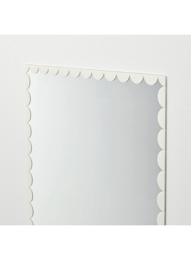 مرآة حائط ديكورية باللون الأبيض، 30 × 40 سم، مرآة بدون إطار ذاتية اللصق مزودة بطبقة أمان، مرآة عصرية للزينة، مناسبة لغرفة النوم والممر والحمام وغرفة المعيشة - Image 4
