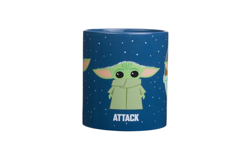 STAR WARS Silver Buffalo Star Wars The Mandalorian The Child Baby Yoda Grogu Protect Attack Snack Ceramic Coffee Mug, 20-Ounces - Image 3
