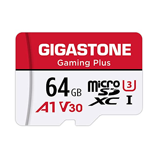 Gigastone 64GB Micro SD Card, Gaming Plus, Nintendo-Switch Compatible, High Speed 90MB/s, 4K UHD Video Recording, Micro SDXC UHS-I A1 V30 U1 Class 10 - Image 1