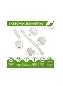 Kanza 4 Pcs Eyebrow Razor Biodegradable Face Razor Eyebrow Shaper Recycled Wheat Straw Material Face Facial Razors Biodegradable Eyebrow Razor Eco Friendly Beauty Tool Stainless Steel Brow Razor  - Image 2