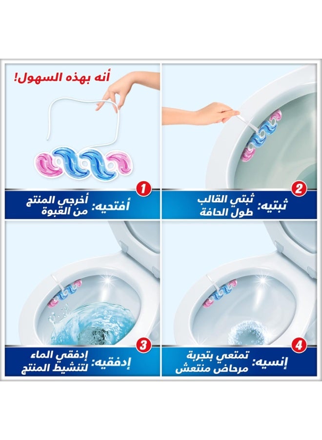 Harpic Active Fresh Toilet Rim Block – Floral Blossom, 35g - Image 4